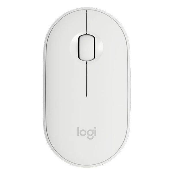 Logitech Pebble M350 Wireless Mouse - Off White - فأرة
